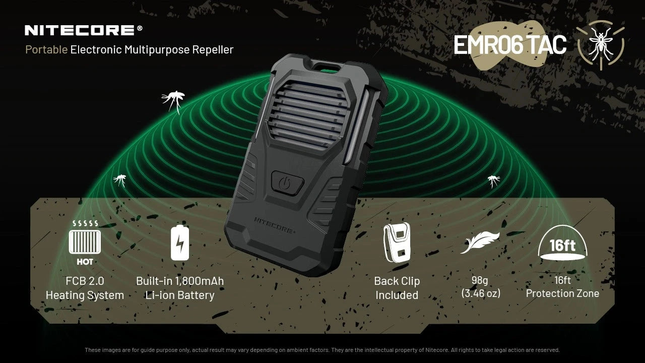 Nitecore EMR06 TAC Portable Mosquito Repeller 