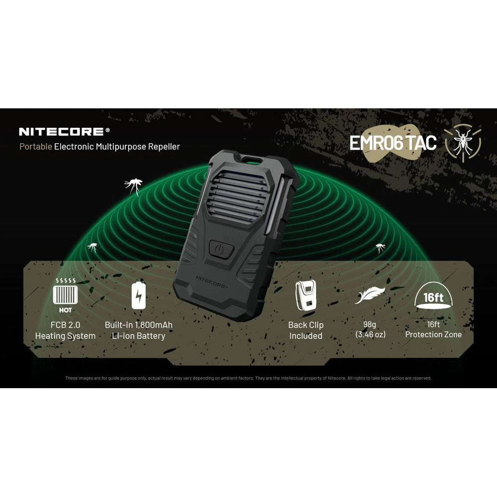 Nitecore EMR06 TAC Portable Mosquito Repeller 