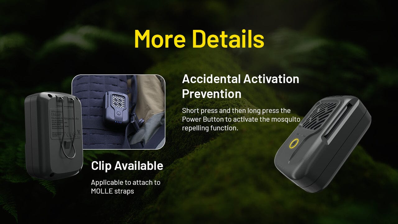 Nitecore EMR40 Portable Rechargeable Multipurpose Mosquito Repeller 