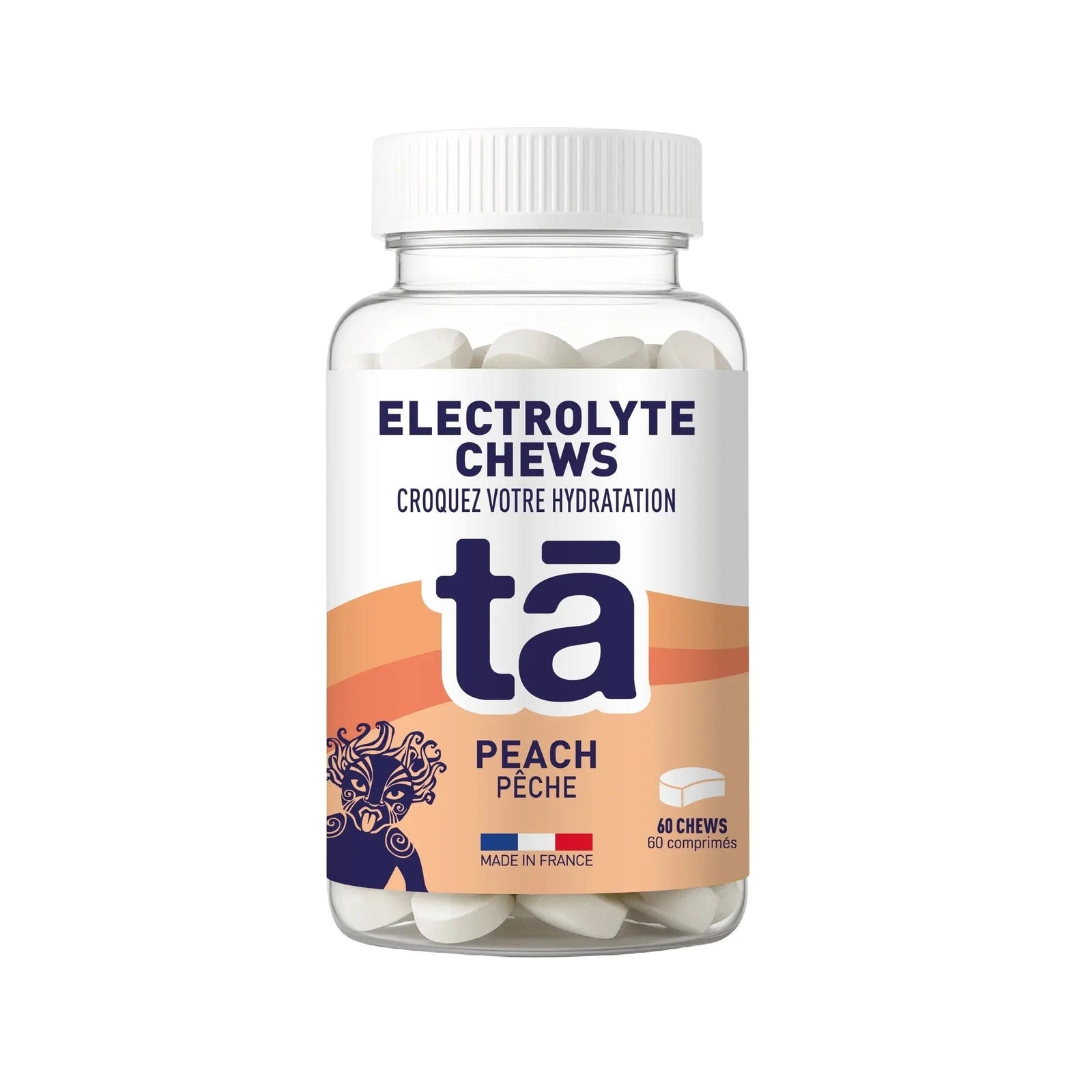 Ta Energy Electrolytes Chews (60 per Bottle) - Peach
