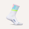 Feetures Elite Light Cushion Mini Crew Socks Candy Court Small 