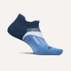 Feetures Elite Light Cushion No Show Tab Socks Blue Wave Small 