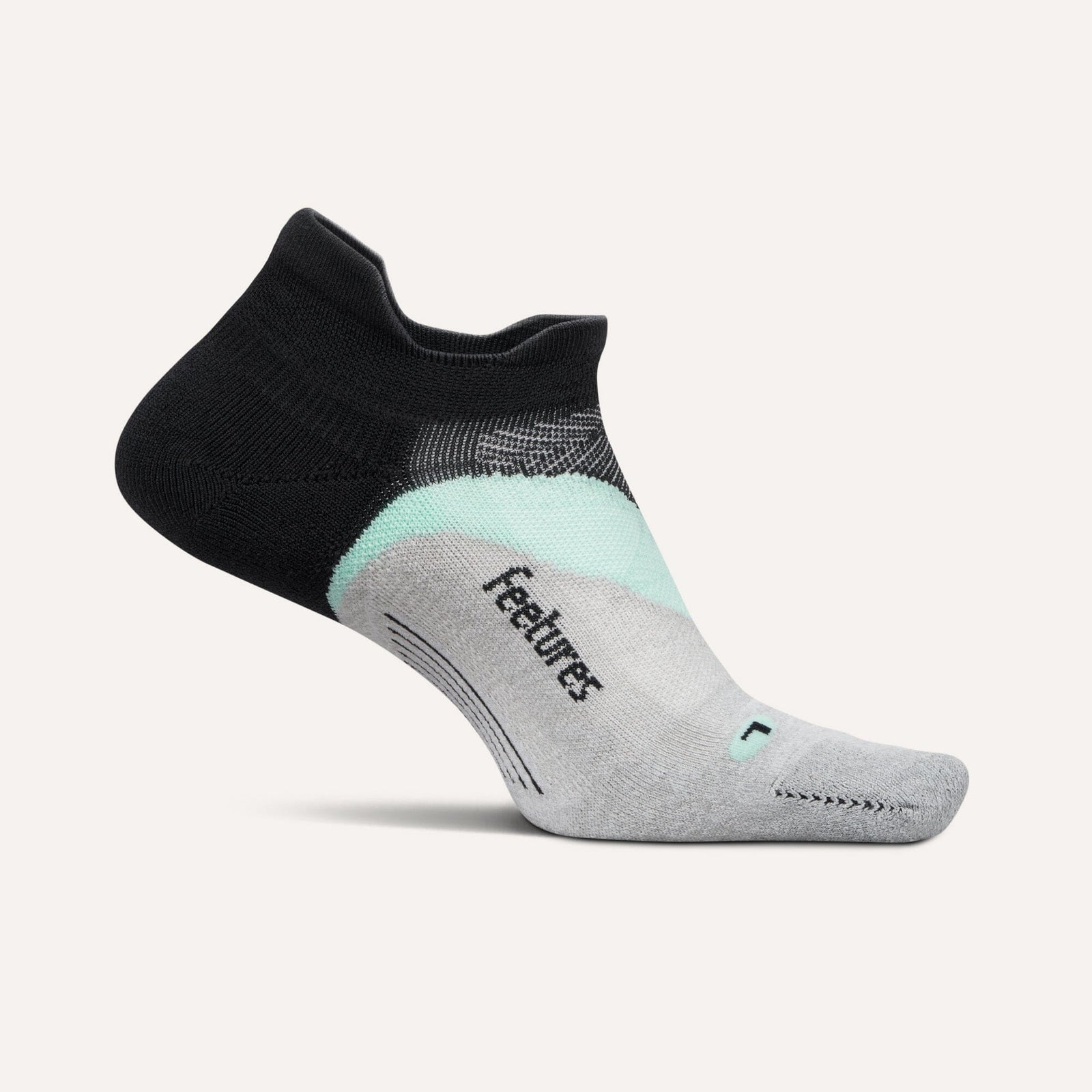 Calcetines con lengüeta invisible con cojín ligero Elite de Footures - Mint Chip