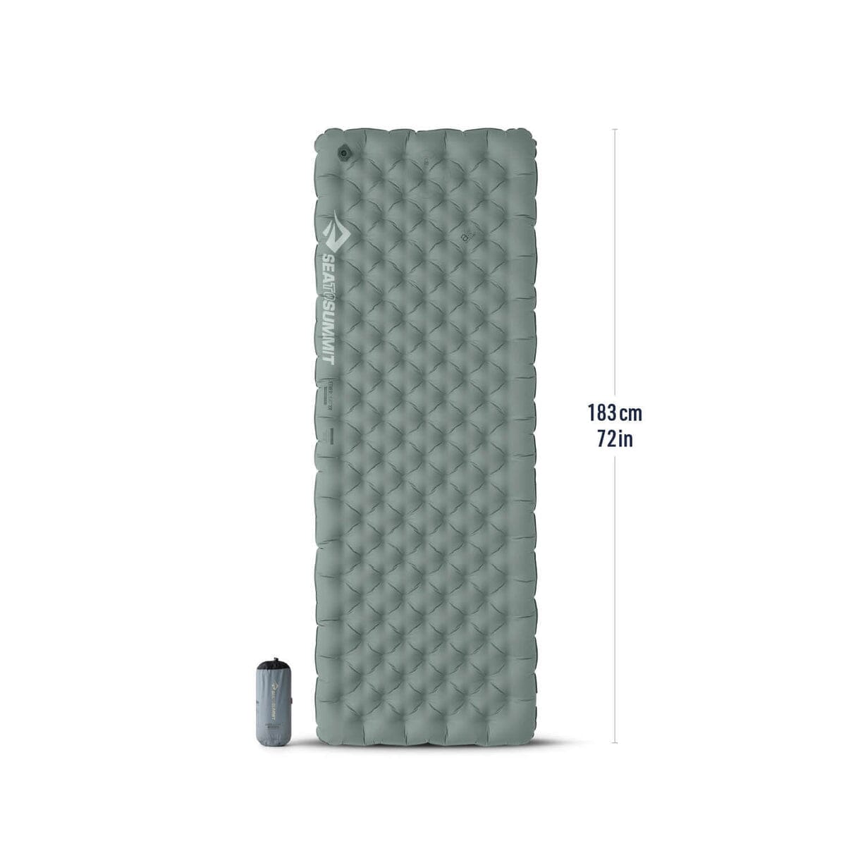 Sea to Summit Ether Light XR Insulated Air Sleeping Pad Dark Grey Regular Rectangular Wide 