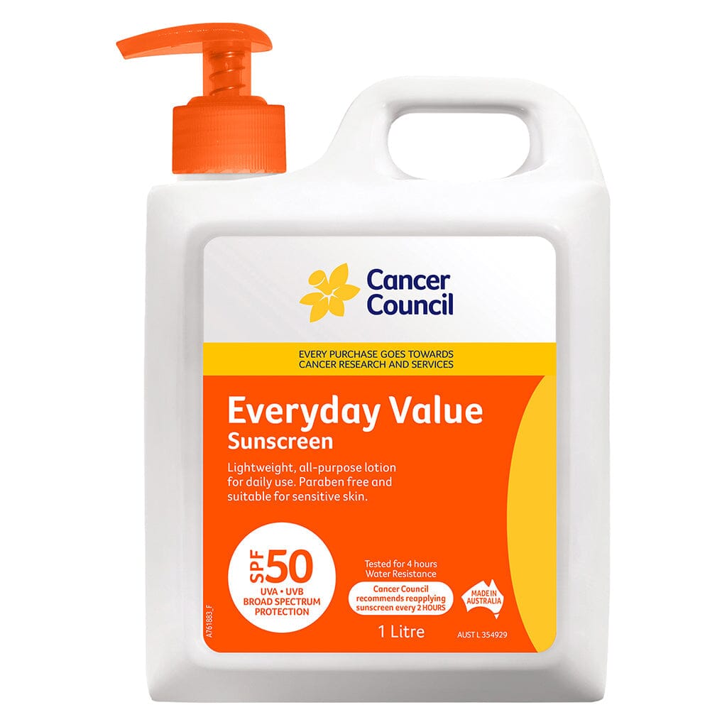 Cancer Council Everyday Value Sunscreen SPF50 PUMP 1L 
