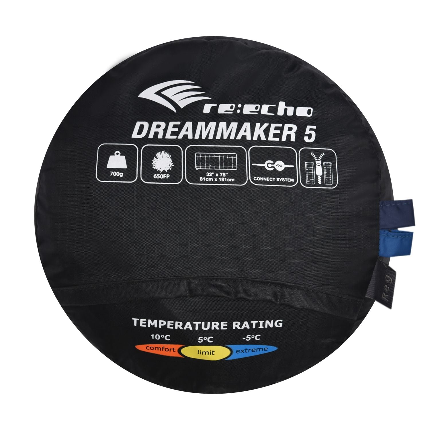 Reecho Dream Maker 5 Down Sleeping Bag LT. Maroon/Wine 