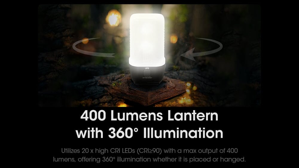 Nitecore LR70 3-in-1 3000 lumen USB-C Rechargeable Lantern Flashlight 