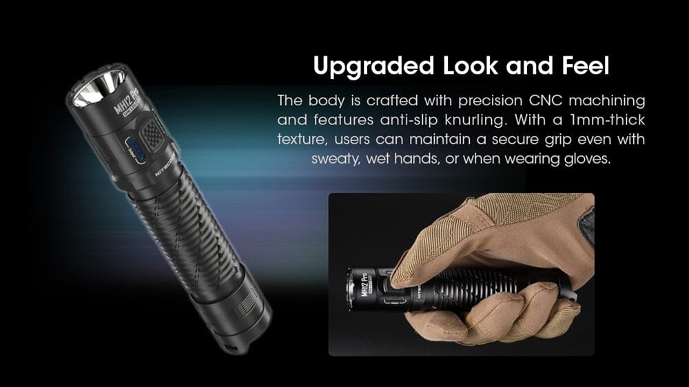 Nitecore MH12 Pro 3300 Lumen USB-C Rechargeable Flashlight 