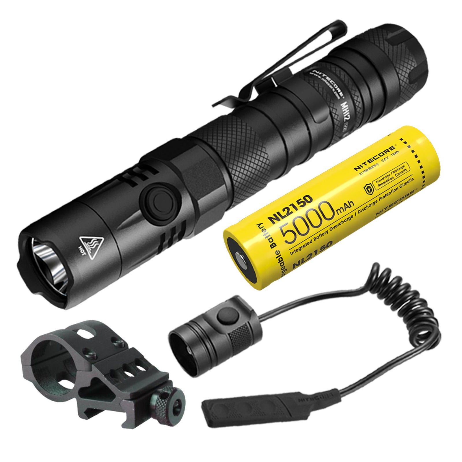 Nitecore MH12 v2 1200 Lumen USB-C Rechargeable Flashlight Kit 