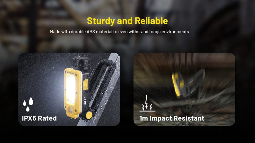 Nitecore NWL20 600 Lumens Rechargeable COB Mechanics Work Light 