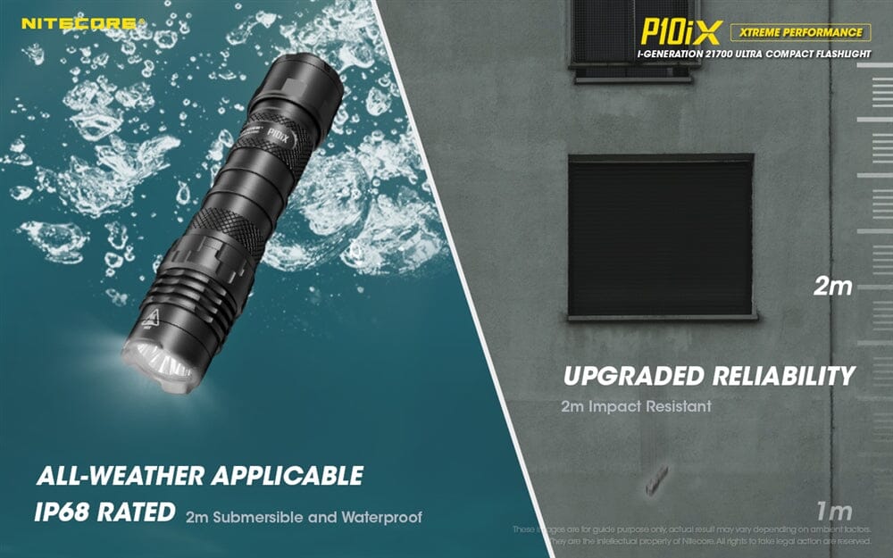Nitecore P10iX 4000 Lumen USB-C Rechargeable Flashlight 