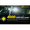 Nitecore P10iX 4000 Lumen USB-C Rechargeable Flashlight 