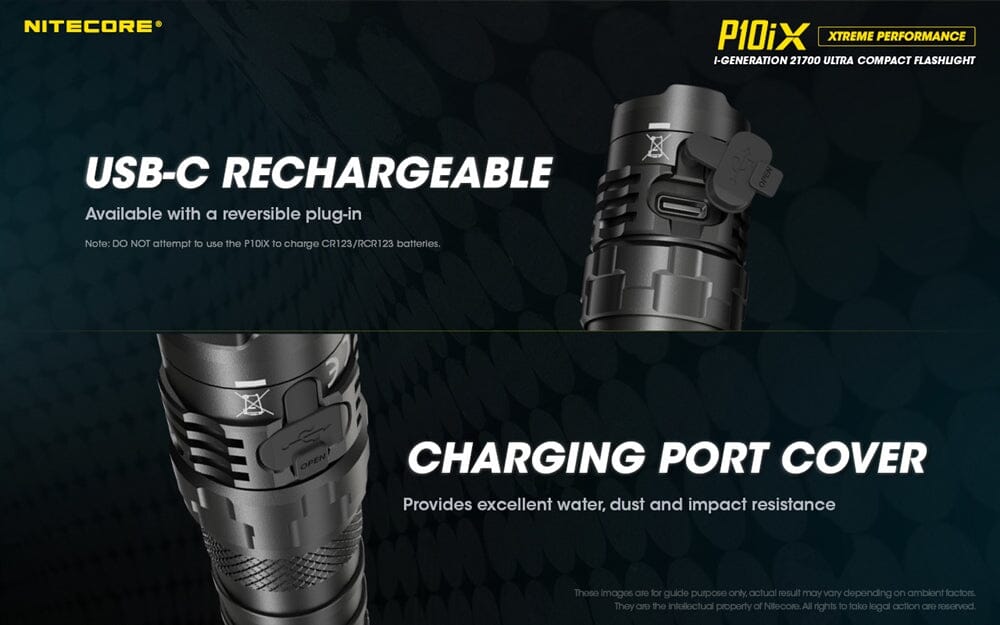 Nitecore P10iX 4000 Lumen USB-C Rechargeable Flashlight 