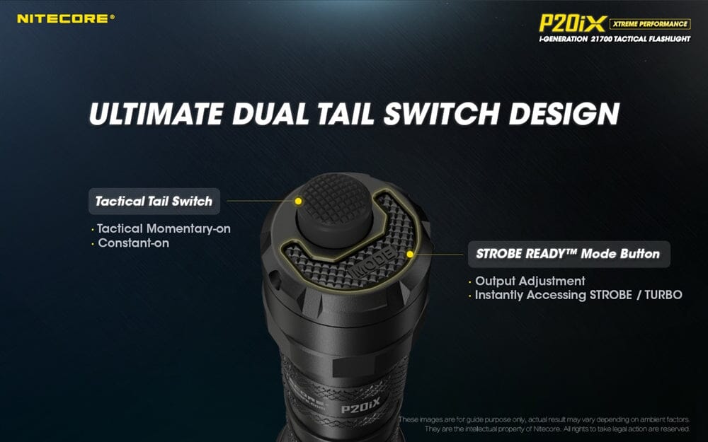 Nitecore P20iX 4000 Lumen USB-C Rechargeable Flashlight 
