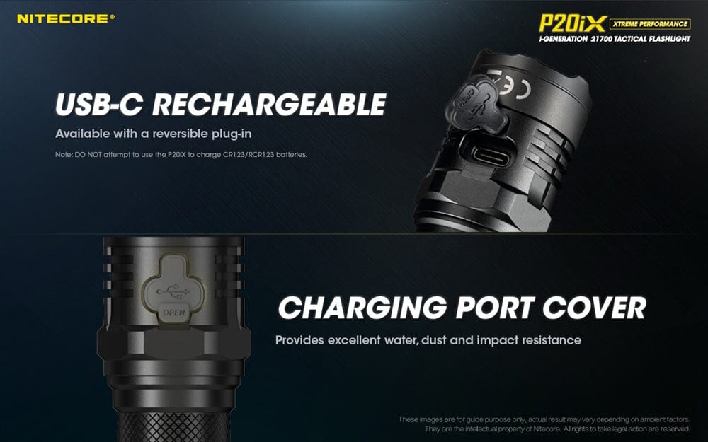 Nitecore P20iX 4000 Lumen USB-C Rechargeable Flashlight 