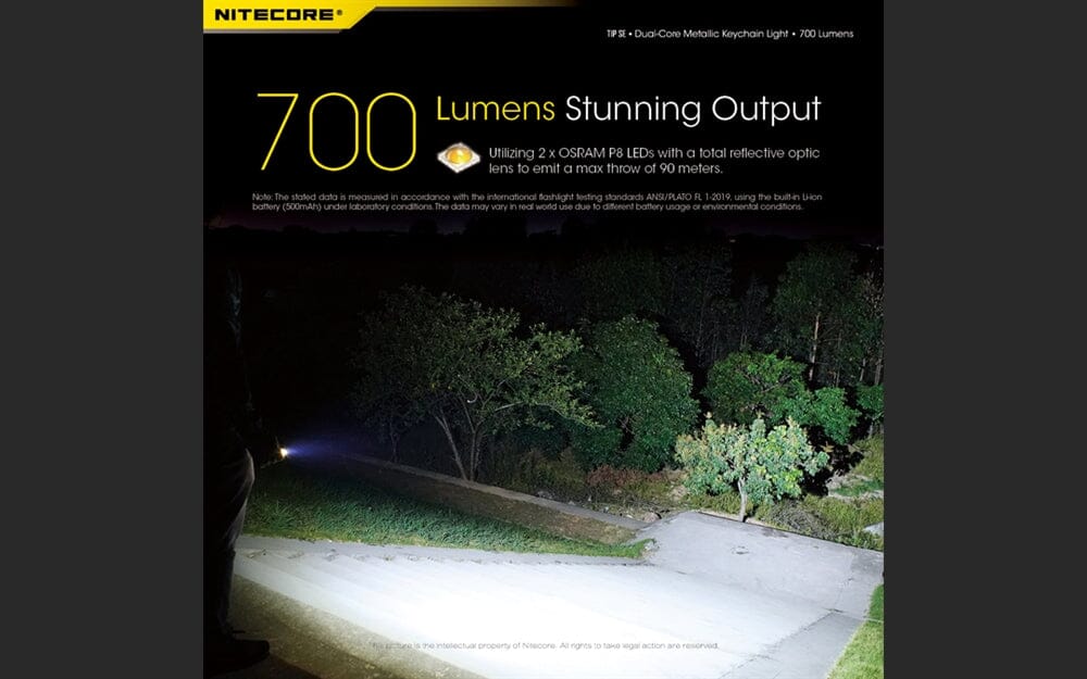 Nitecore TIP SE 700 Lumen Rechargeable Keychain EDC Flashlight 