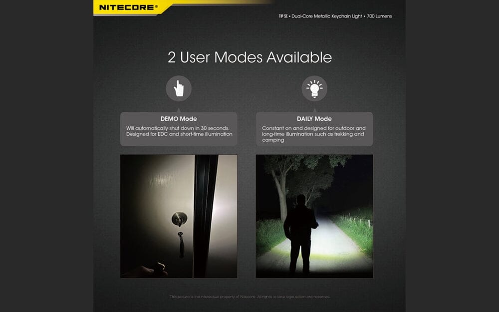 Nitecore TIP SE 700 Lumen Rechargeable Keychain EDC Flashlight 