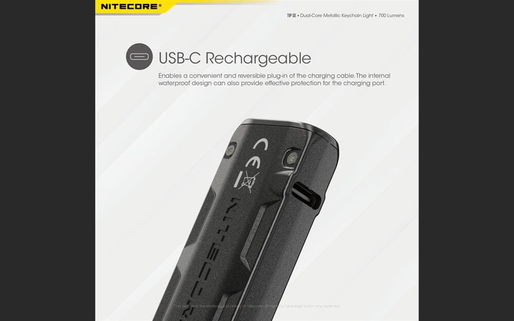 Nitecore TIP SE 700 Lumen Rechargeable Keychain EDC Flashlight 