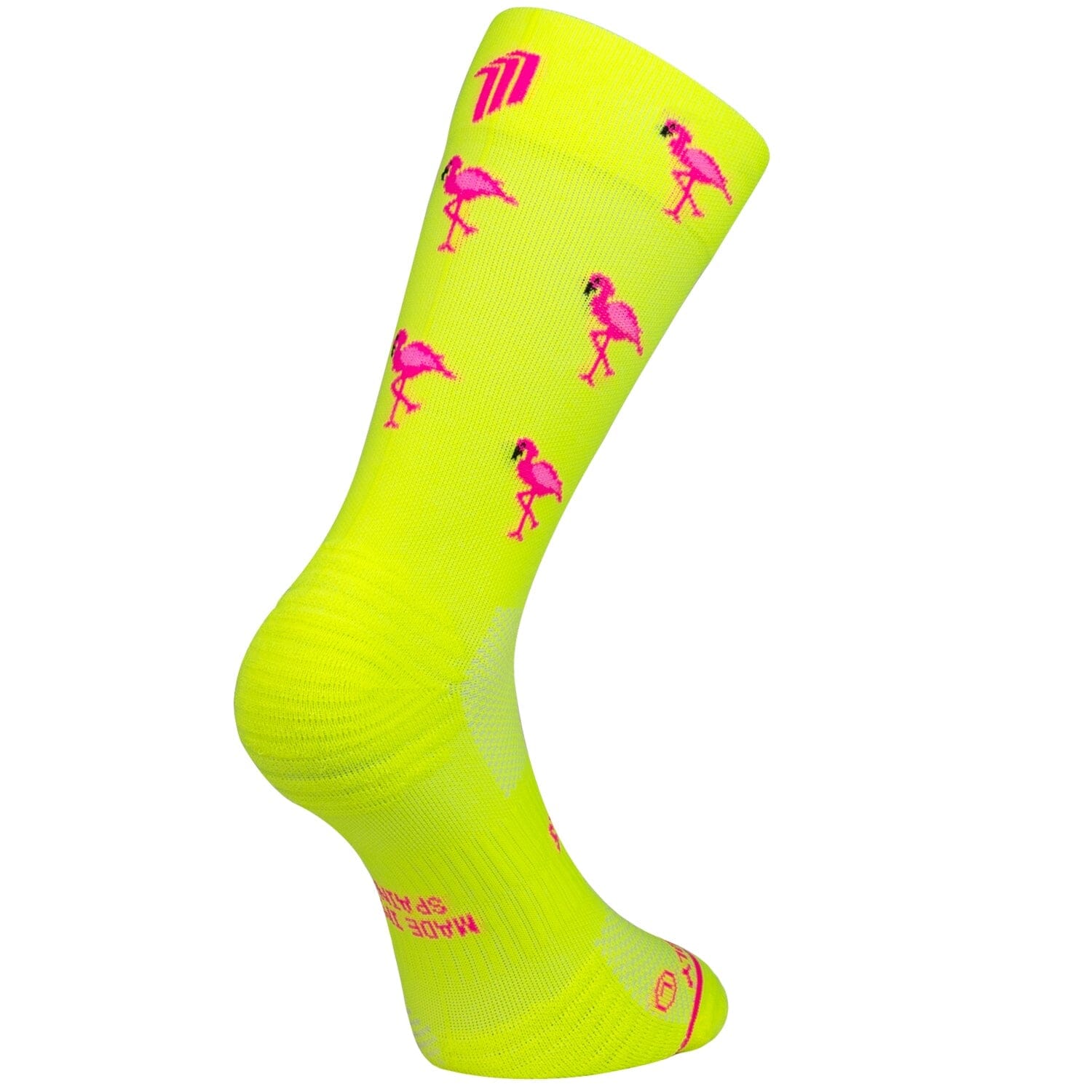SPORCKS Flamingo - Running Socks Yellow XS 35-37 