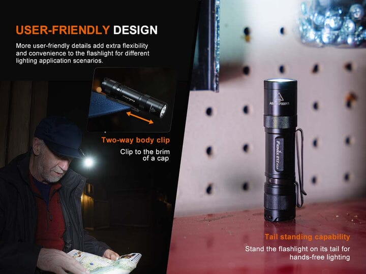 Fenix E12 V3.0 AA-Powered EDC Flashlight 
