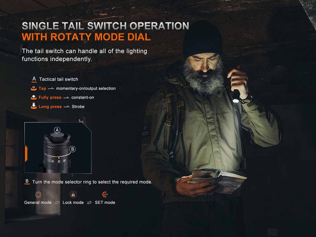 Fenix PD45R ACE Flashlight 