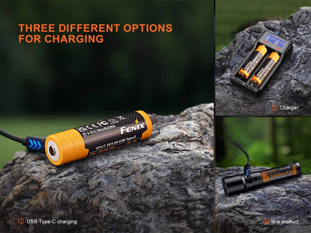 Fenix ARB-L18-3400U V3.0 Built-in USB Rechargeable Battery 