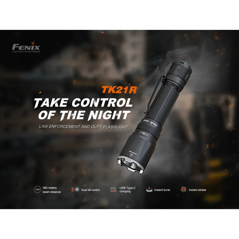 Fenix TK21R Rechargeable Tac Flashlight 