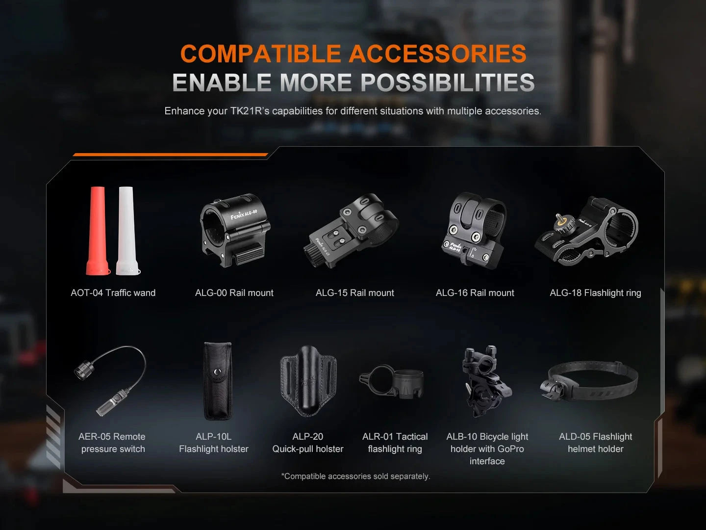 Fenix TK21R Rechargeable Tac Flashlight 