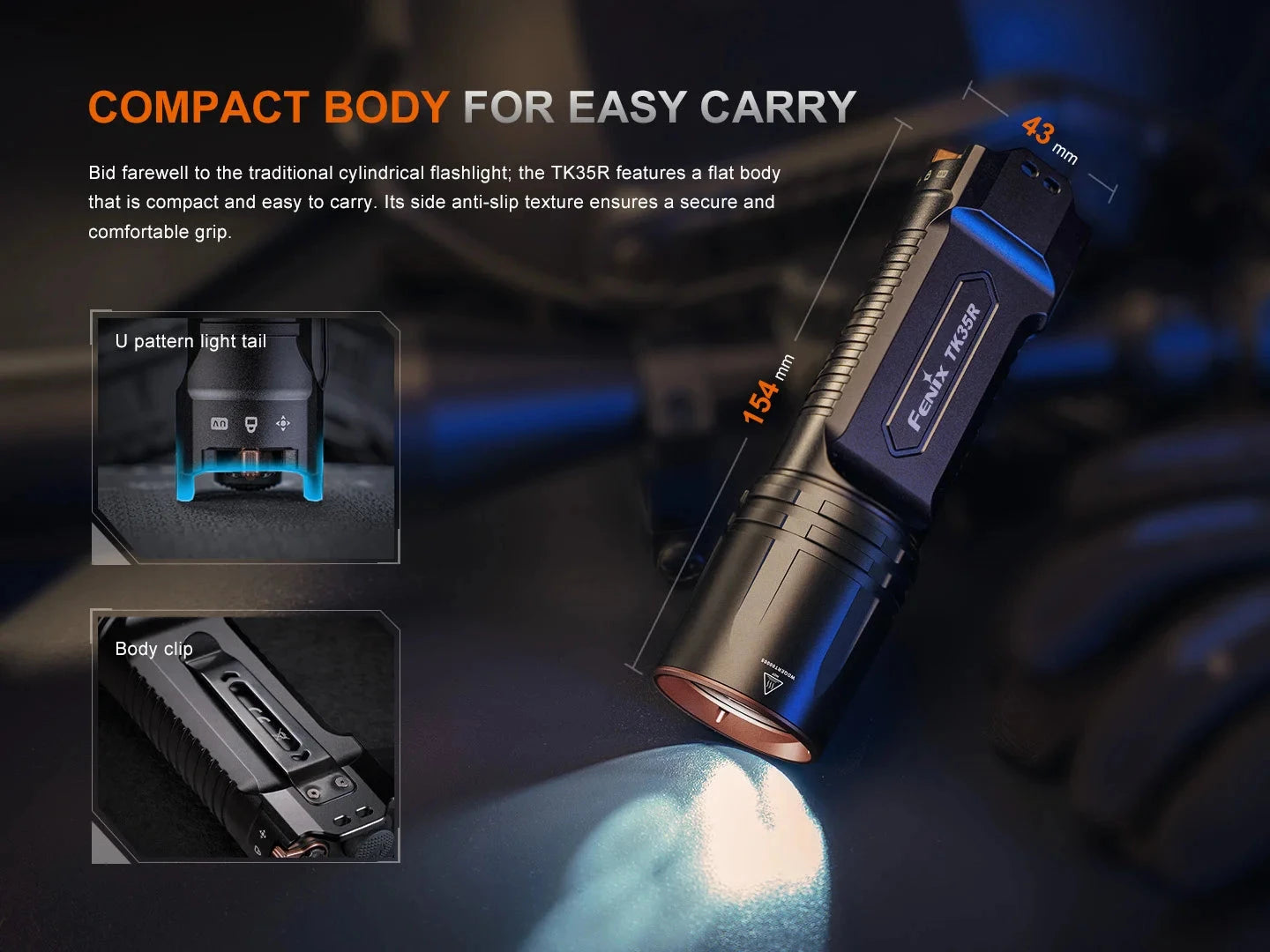 Fenix TK35R Rechargeable Flashlight 