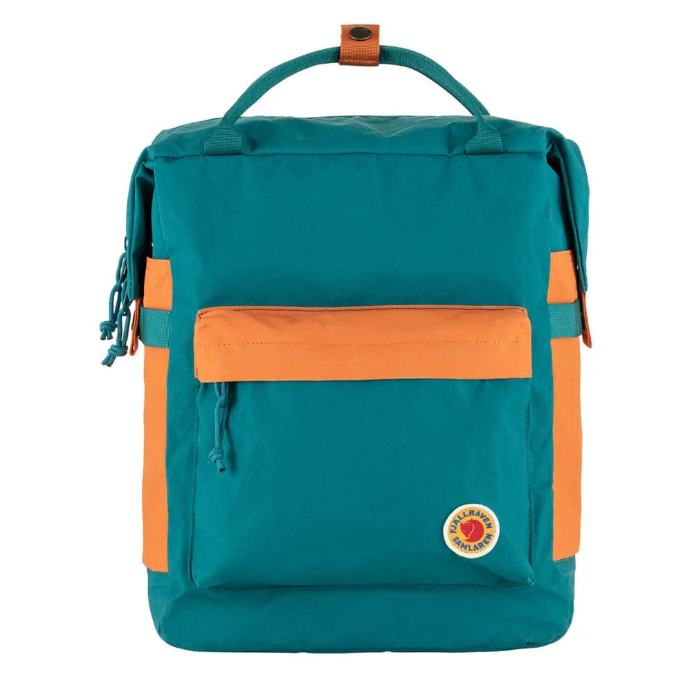 Fjallraven Samlaren Haulpack 1B Backpack Ocean Green - Spicy Orange 