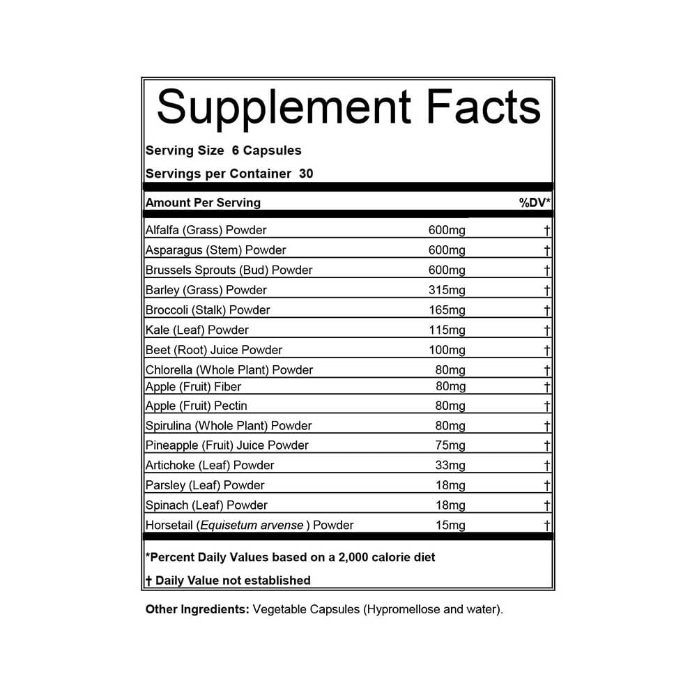 Hammer Greens 180 Caps 