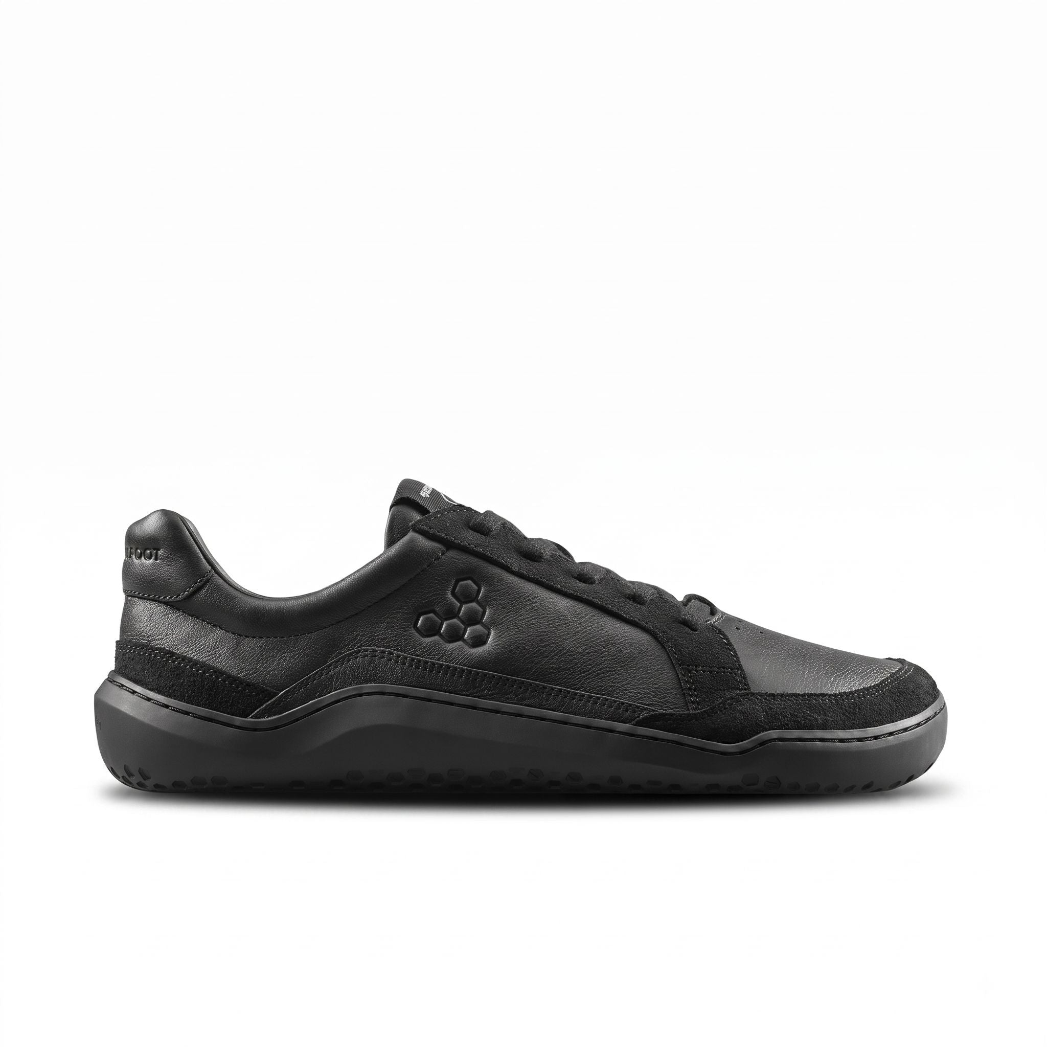 Vivobarefoot Gobi III Sneaker Leather Mens Barefoot Shoes Triple Obsidian US 7 EU 40 
