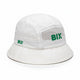 Bix Ultra Light Bucket Hat White with Green Logo One Size 