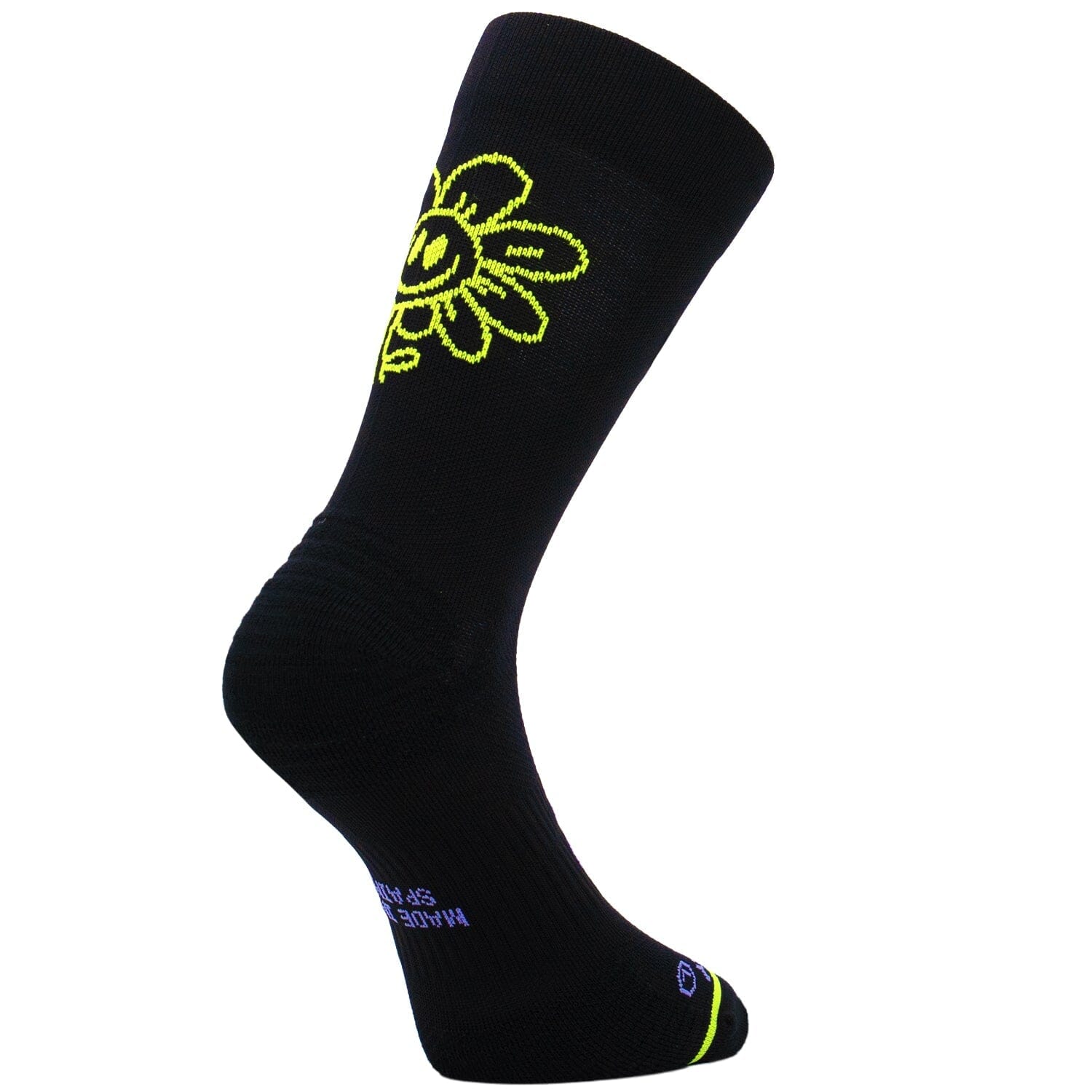 SPORCKS Happy Day Black - Running Socks Black XS 35-37 