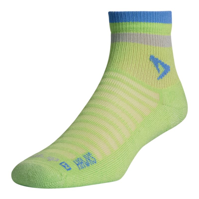 Drymax Extra Protection Running Mini Crew Socks Lime/Lite Grey S 