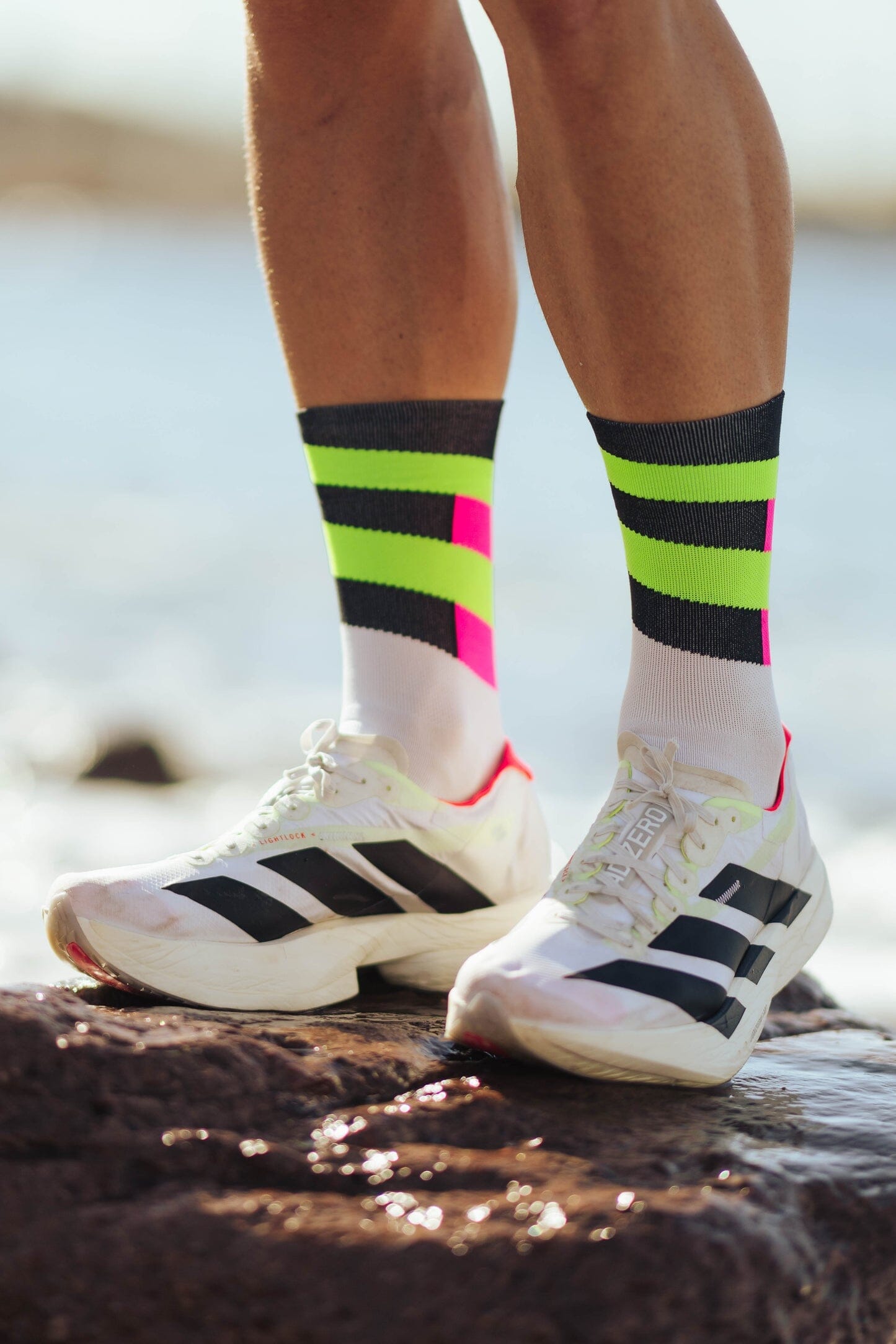 Incylence Ultralight Spirals Black Green Socks 