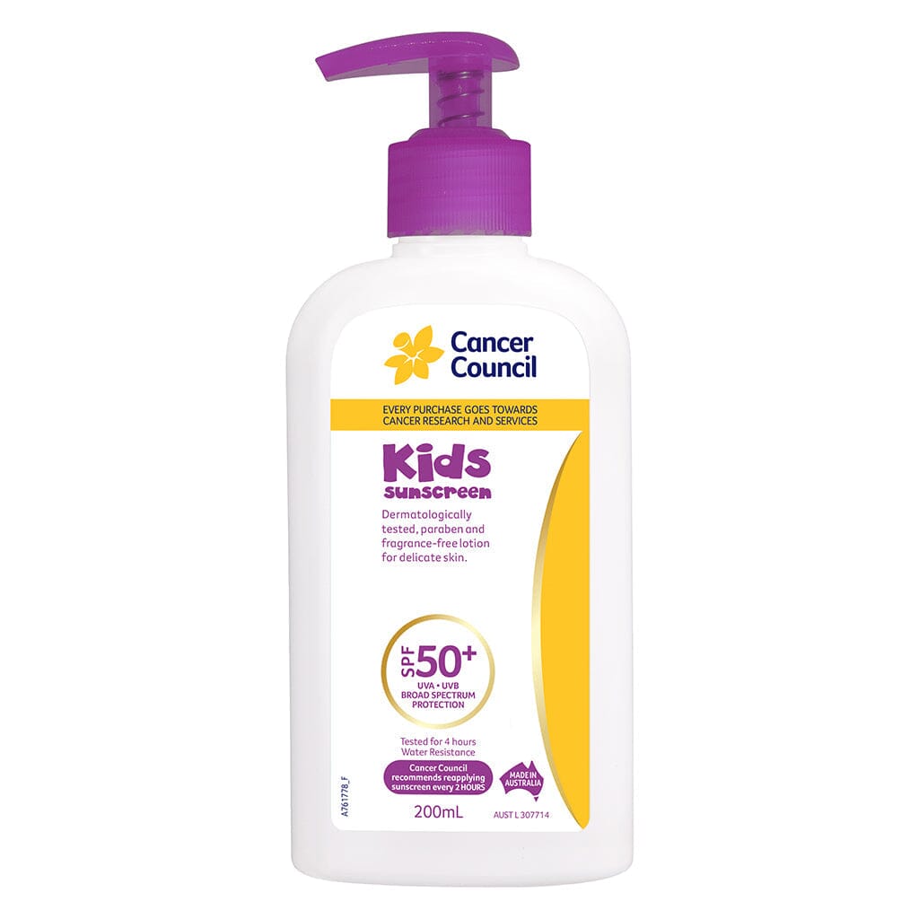 Cancer Council Kids Sunscreen SPF50+ PUMP 200ML 