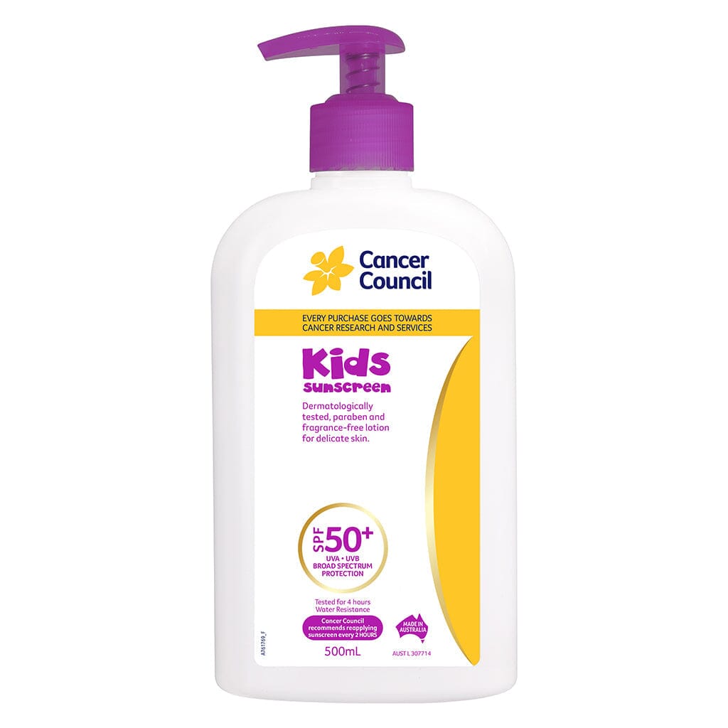 Cancer Council Kids Sunscreen SPF50+ PUMP 500ML 