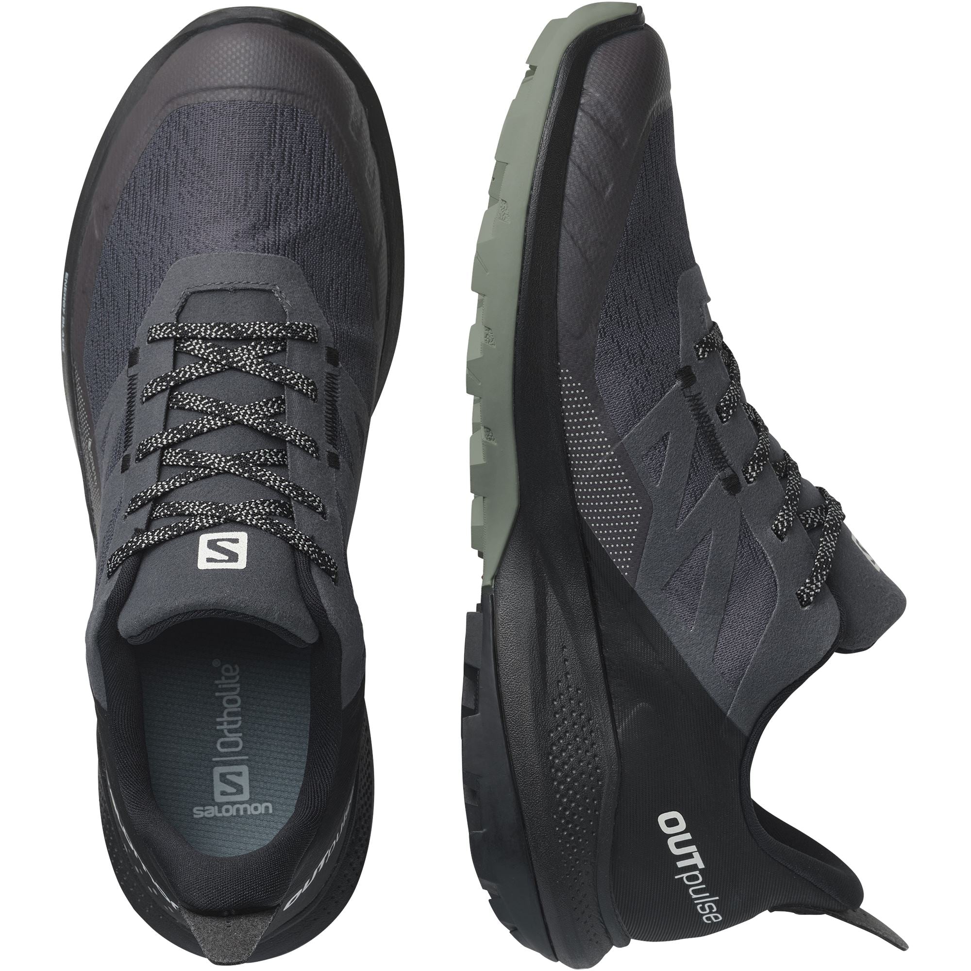 Salomon Outpulse Gore-Tex Men's Trail Running Shoes Magnet/Black/Wrought Iron US 8.5 