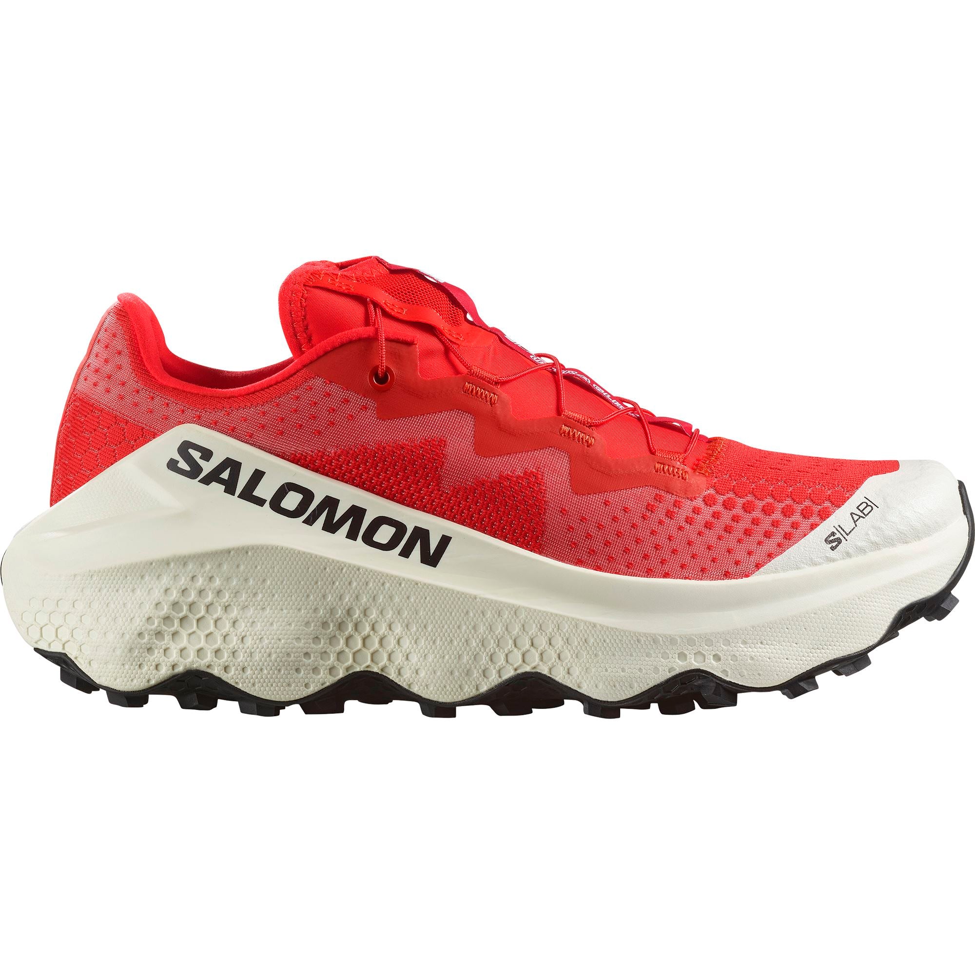 Salomon S/LAB Ultra Glide Unisex Trail Running Shoes Fiery Red/Pompeian Red/Vanilla Ice UK 5 