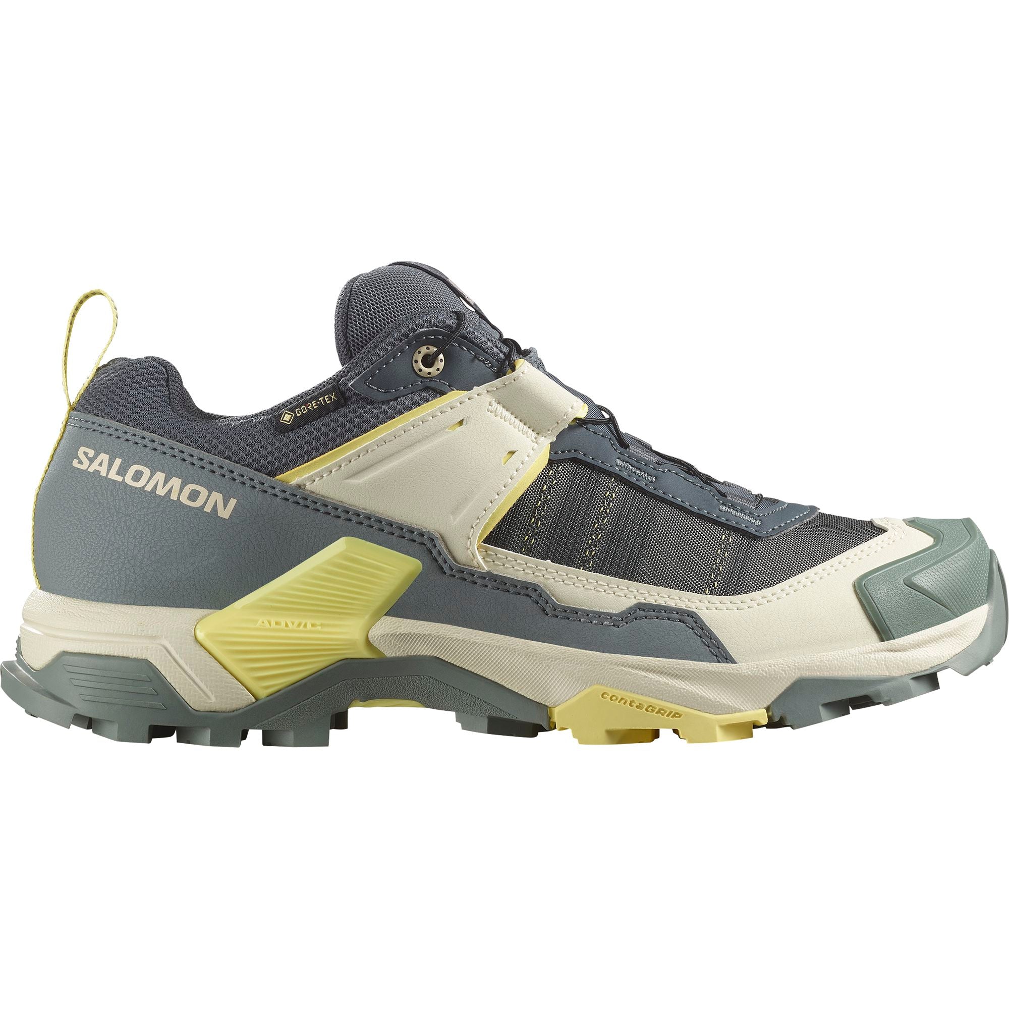Salomon X Ultra 5 GTX Women's Hiking Shoes Turbulence/Sedona Sage/Yellow Iris US 6 