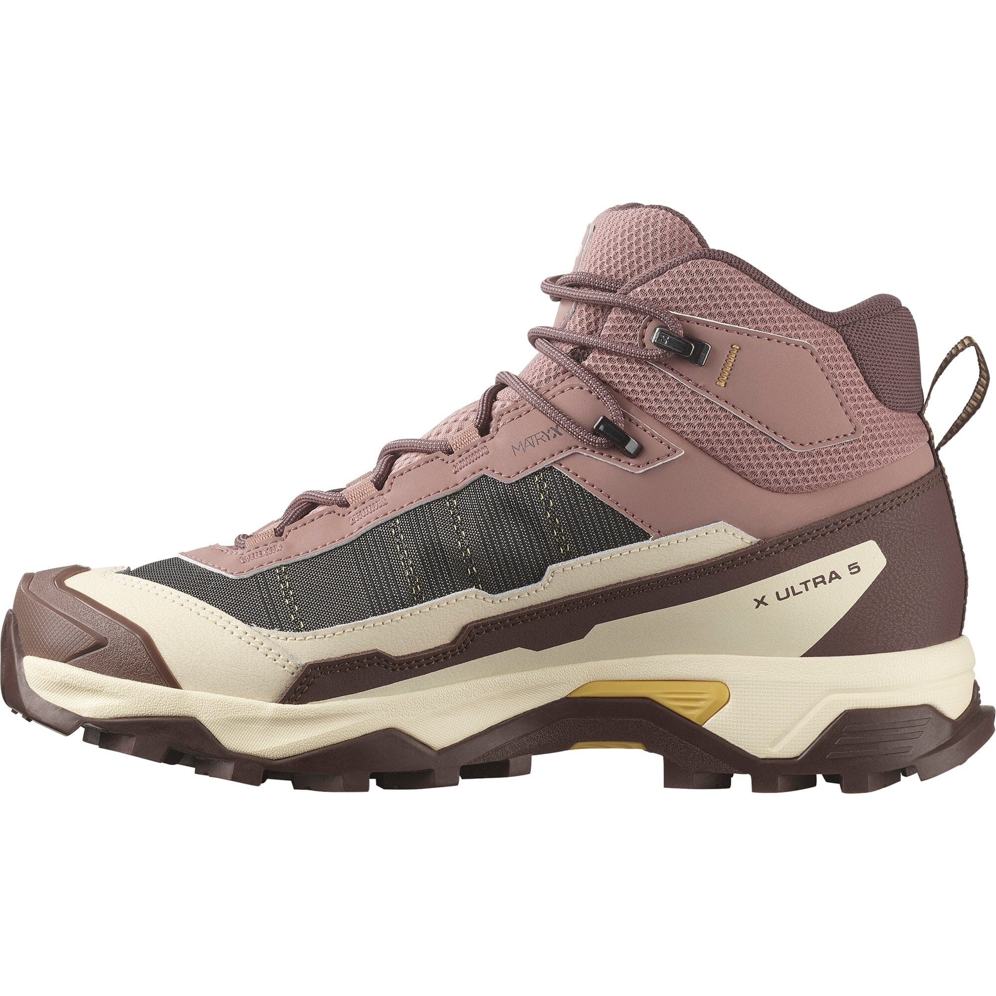 Salomon X Ultra 5 Mid GTX Women's Hiking Shoes Burlwood/French Roast/Rattan US 5.5 