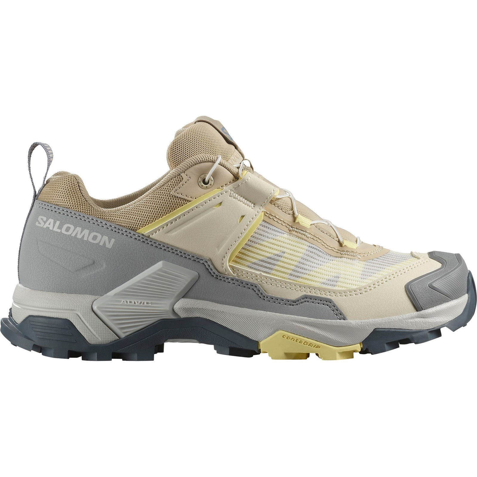 Salomon X Ultra 5 Women's Hiking Shoes White Pepper/Monument/Yellow Iris US 6.5 
