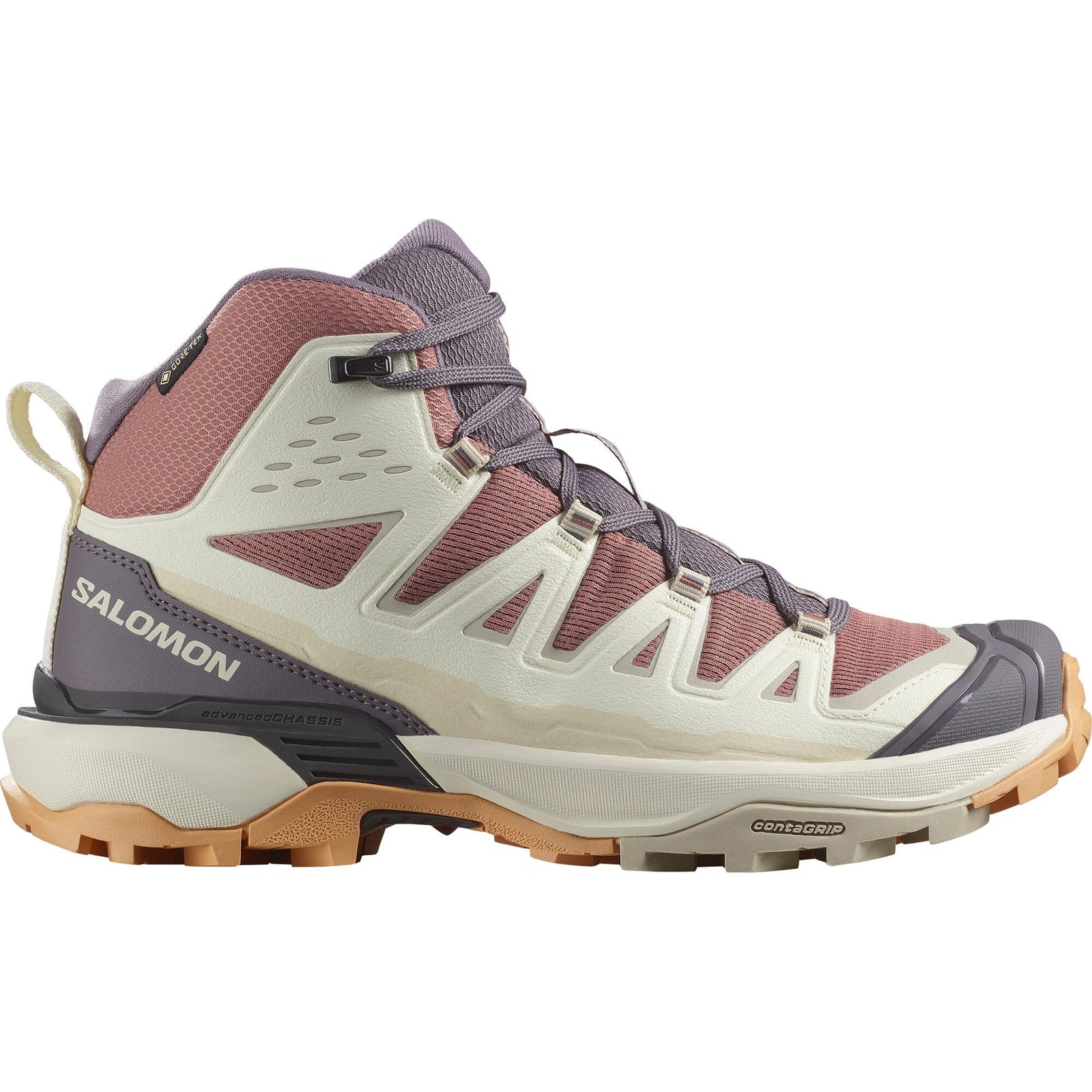 Salomon X Ultra 360 Edge Mid GTX Women's Hiking Shoes Burlwood/Vanilla Ice/Excalibur UK 4.5 