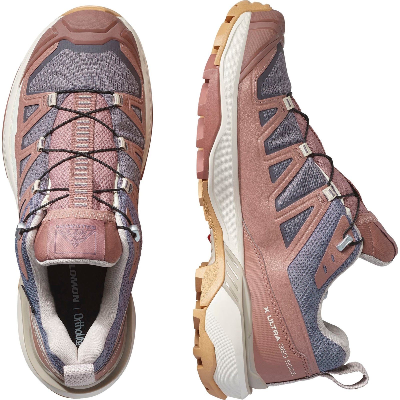 Salomon X Ultra 360 Edge GTX Women's Hiking Shoes Excalibur/Burlwood/Silver Cloud US 7.5 