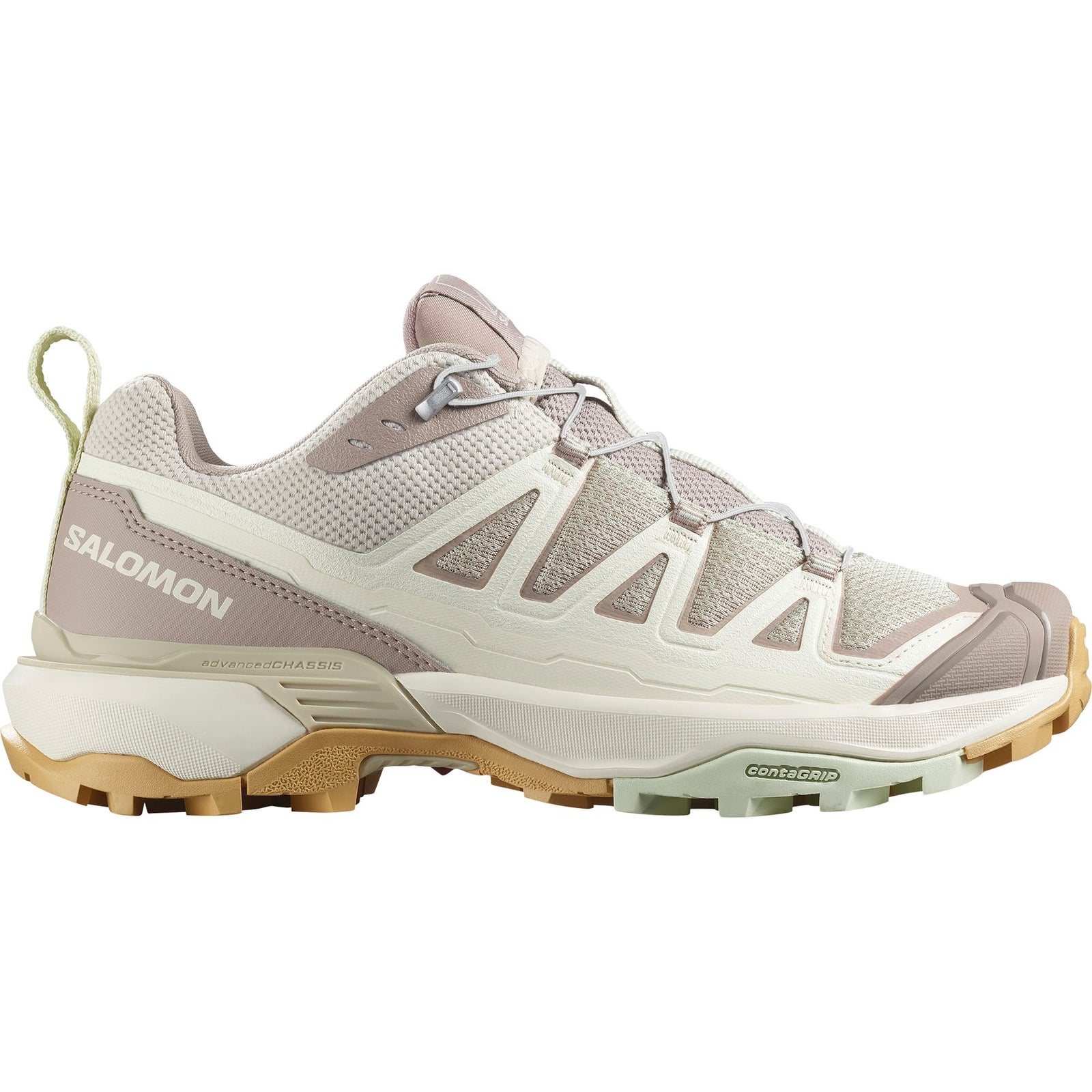 Salomon X Ultra 360 Edge GTX Women's Hiking Shoes Rainy Day/Vanilla Ice/Canary Green US 6.5 