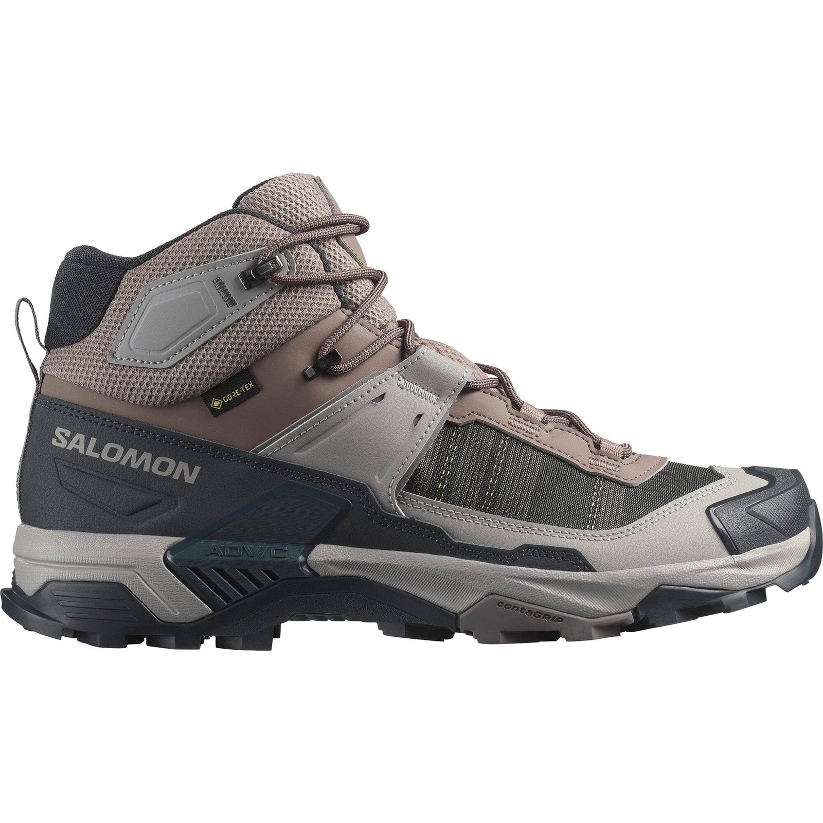 Salomon X Ultra 5 Mid GTX Men's Hiking Shoes - Iron/Dark Navy/Gull