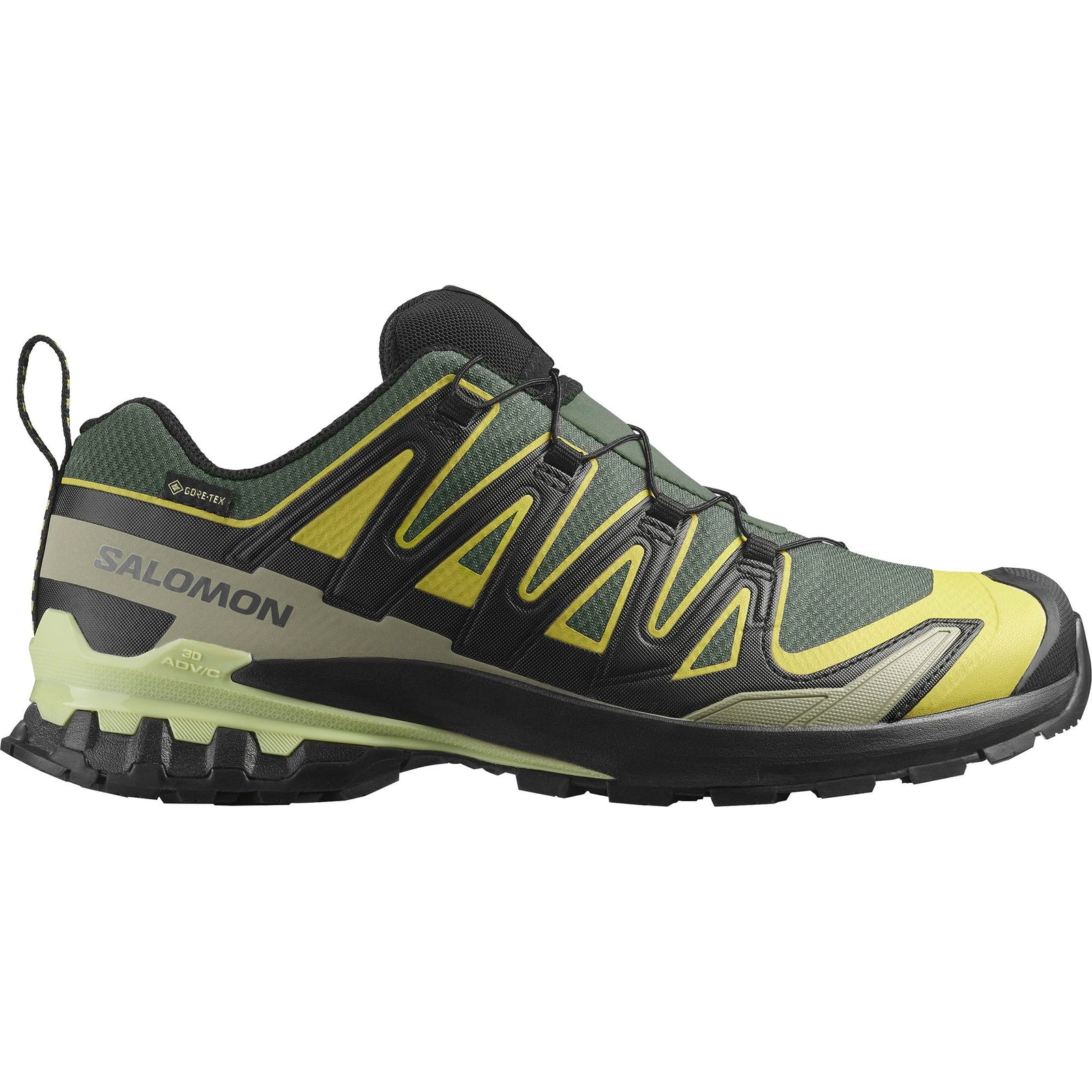 Salomon XA Pro 3D V9 GTX 男裝 越野跑鞋 行山鞋 - 都會時尚/黑色/水芹綠
