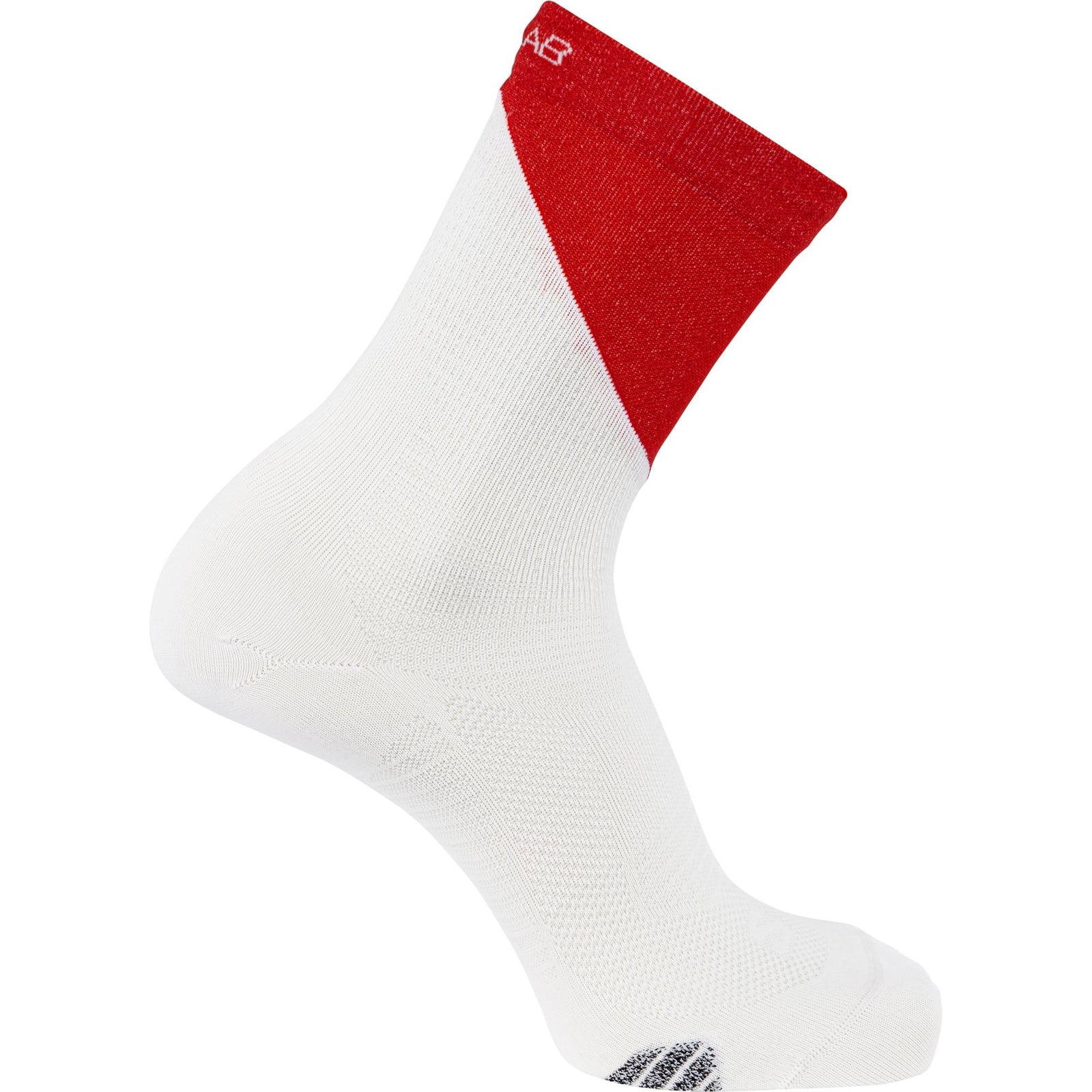 Salomon S/LAB Phantasm Crew Unisex Socks White/Fiery Red S (EU 36-38) 