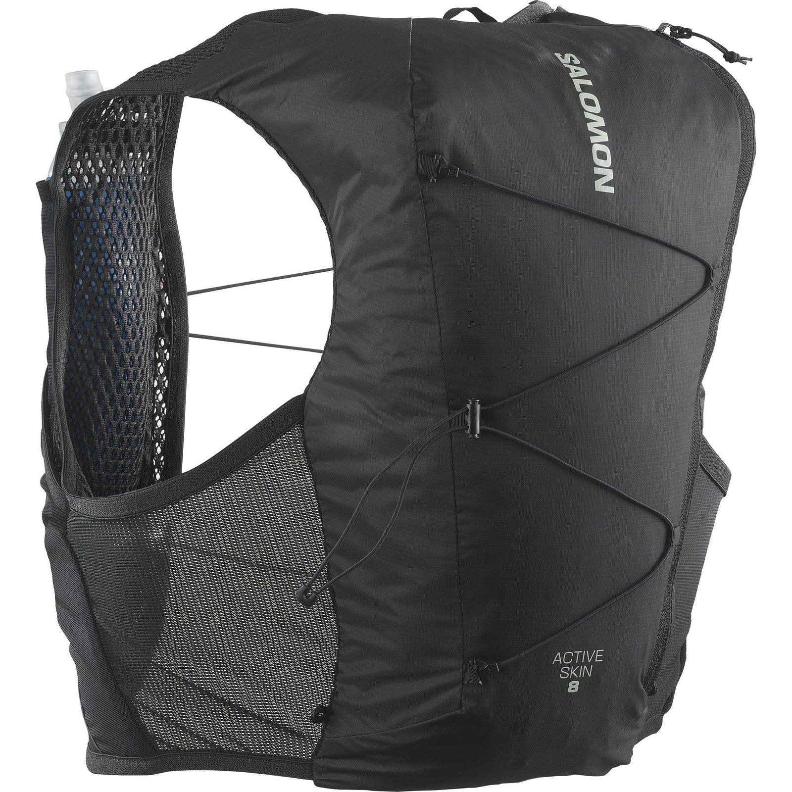 Salomon Active Skin 8 Unisex Running Vest - Black/Metal
